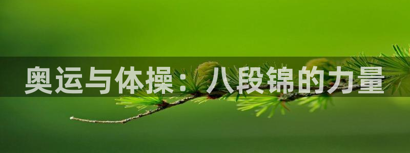 奥运与体操：八段锦的力量