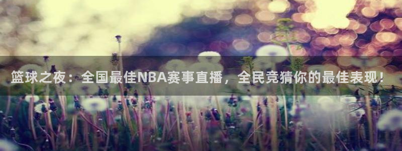 篮球之夜：全国最佳NBA赛事直播，全民竞猜你的最佳表现！